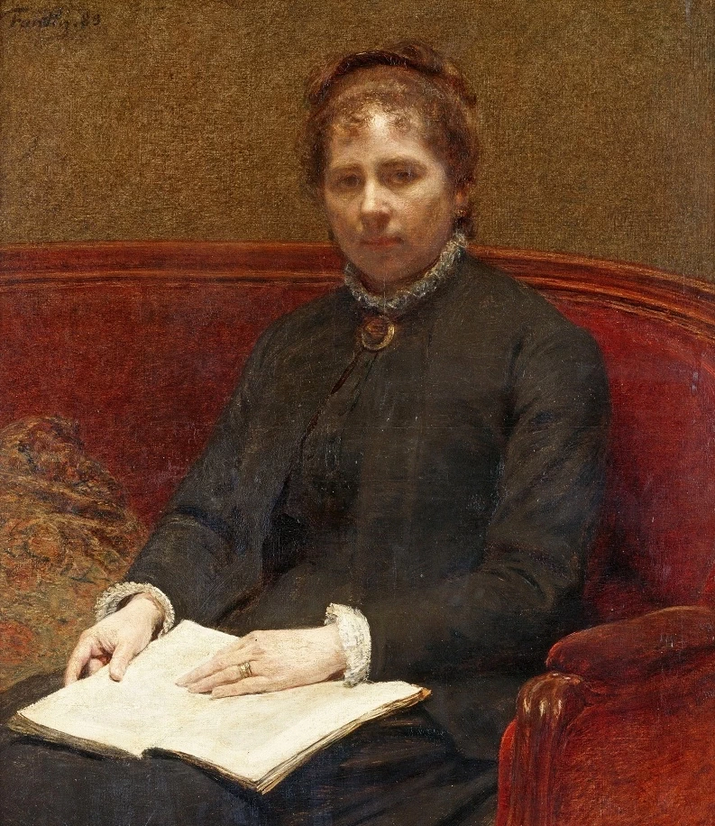 Henri Fantin - Latour, ritratto della moglie 1889, Museo di Grenoble